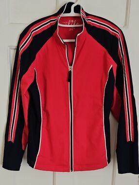 made for life Women's Athletic Zip Jacket with Stripe Detail